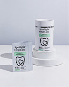 7-day teeth whitening kit including 7 sets of strips in a storage box for comprehensive oral care​