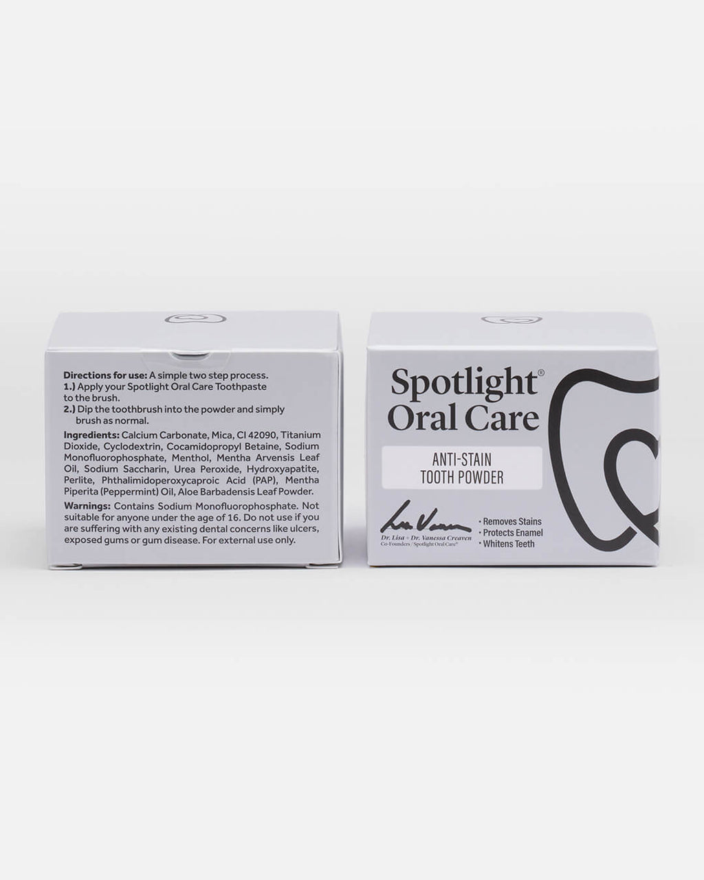 Enamel-safe tooth powder formulated to polish teeth and reduce yellowing using naturally derived ingredients​