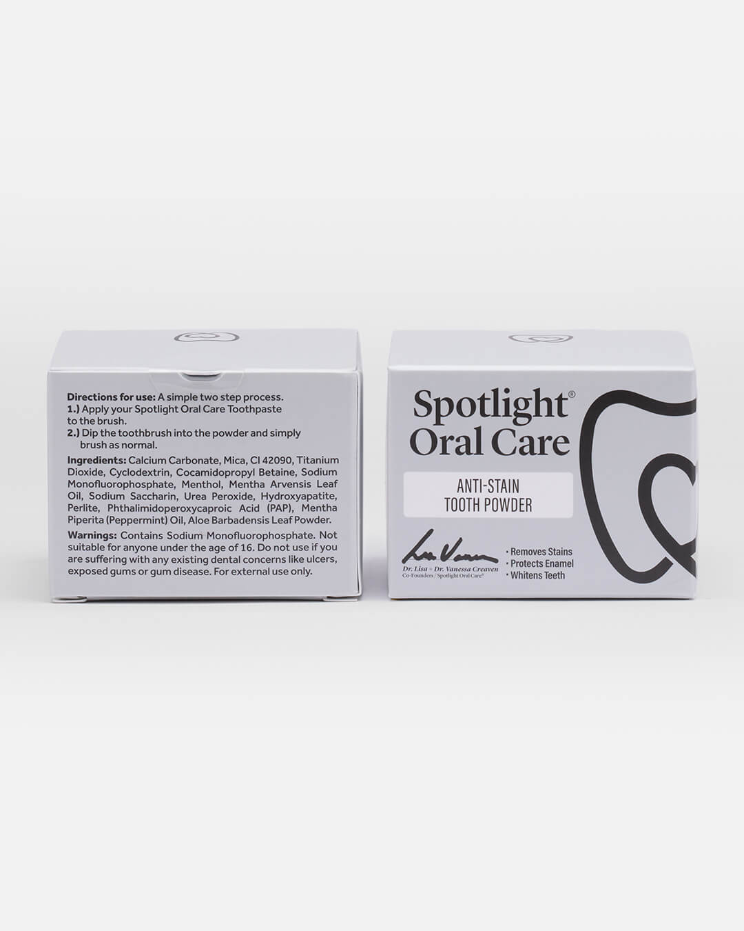 Enamel-safe tooth powder formulated to polish teeth and reduce yellowing using naturally derived ingredients​
