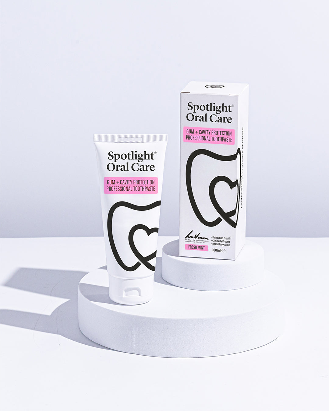 Spotlight Oral Care's Gum + Cavity Protection Toothpaste (3-pack) offering daily defense against cavities and gum issues​
