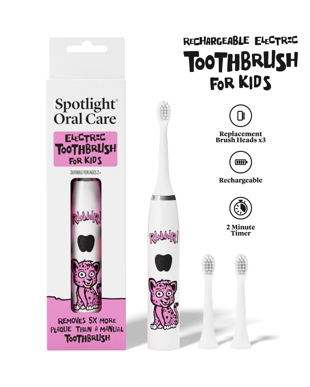 Kids Electric Toothbrush - CiCi the Cheetah