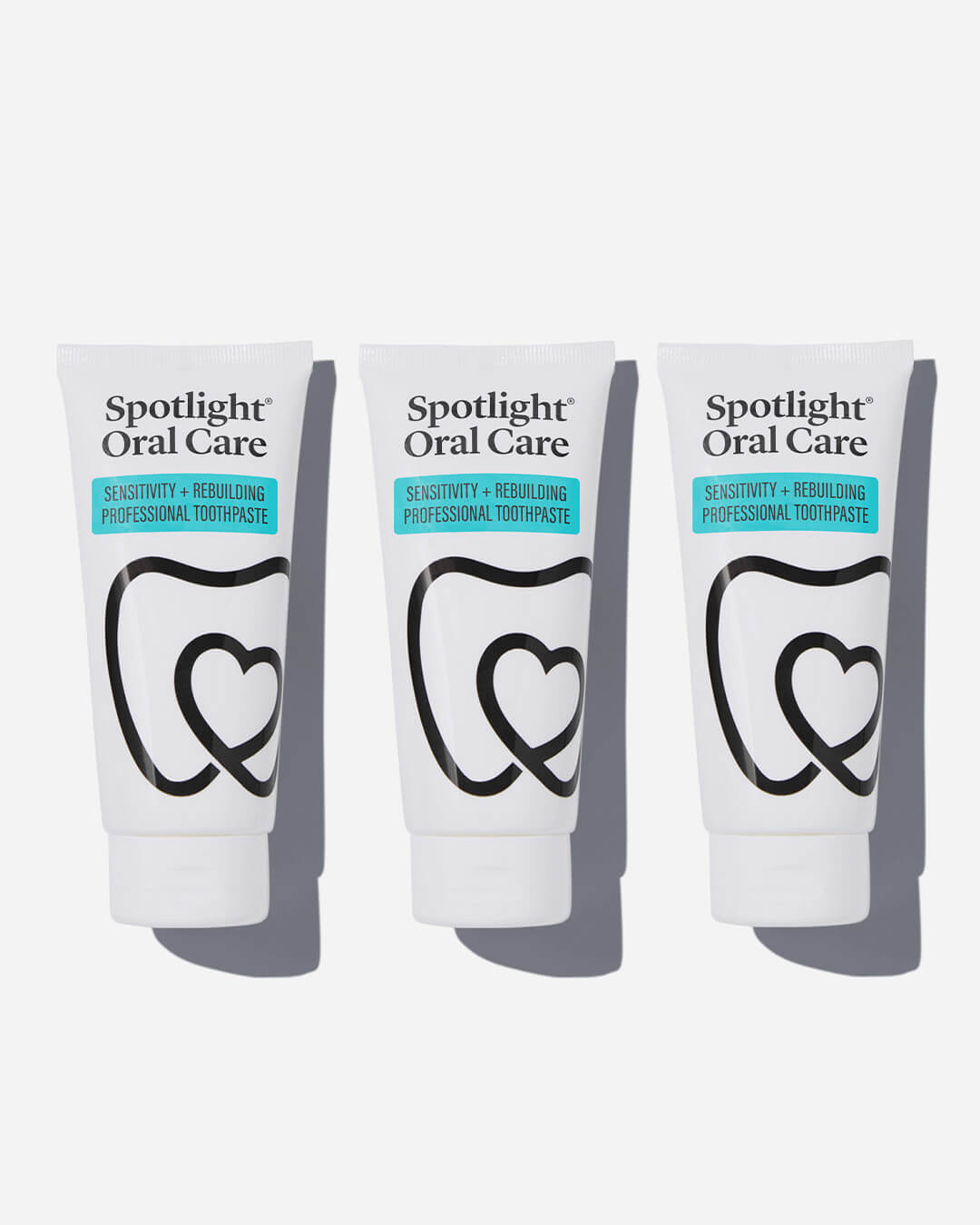 Spotlight Oral Care Sensitivity + Rebuilding Professional Toothpaste with Potassium Citrate, Hydroxyapatite, and Sodium Fluoride for sensitivity relief​ and a stronger enamel