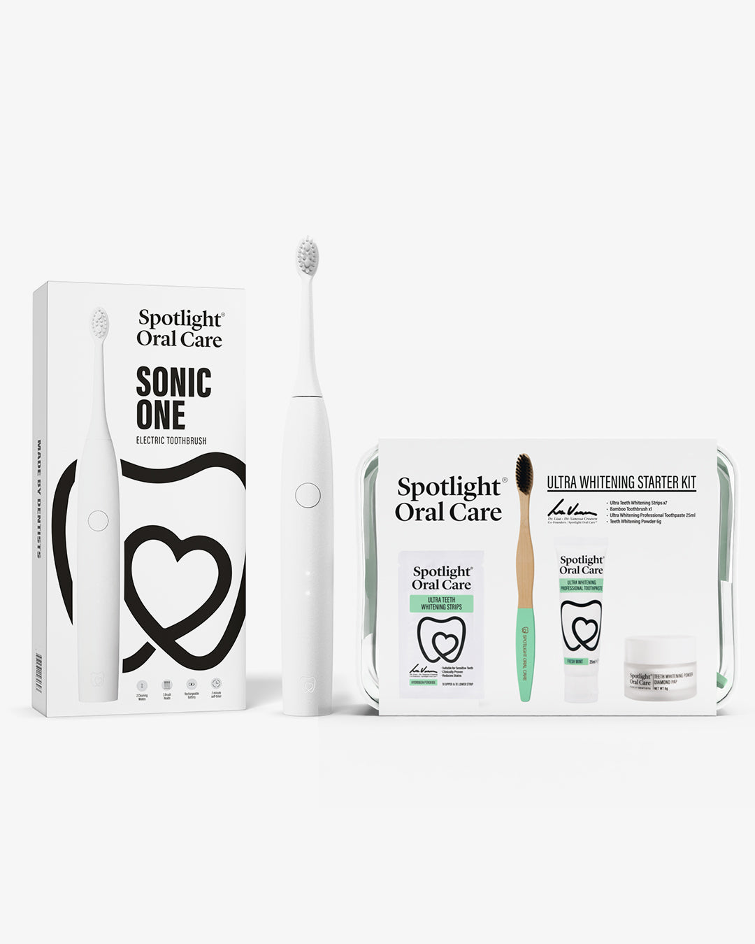 Sonic One Toothbrush - White + Free Whitening Starter Kit