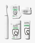 Sonic Pro Starter Bundle including Sonic Pro Electric toothbrush, Ultra Teeth Whitening Strips, Ultra Teeth Whitening Professional Toothpaste, and Teeth Whitening Powder Diamond PAP