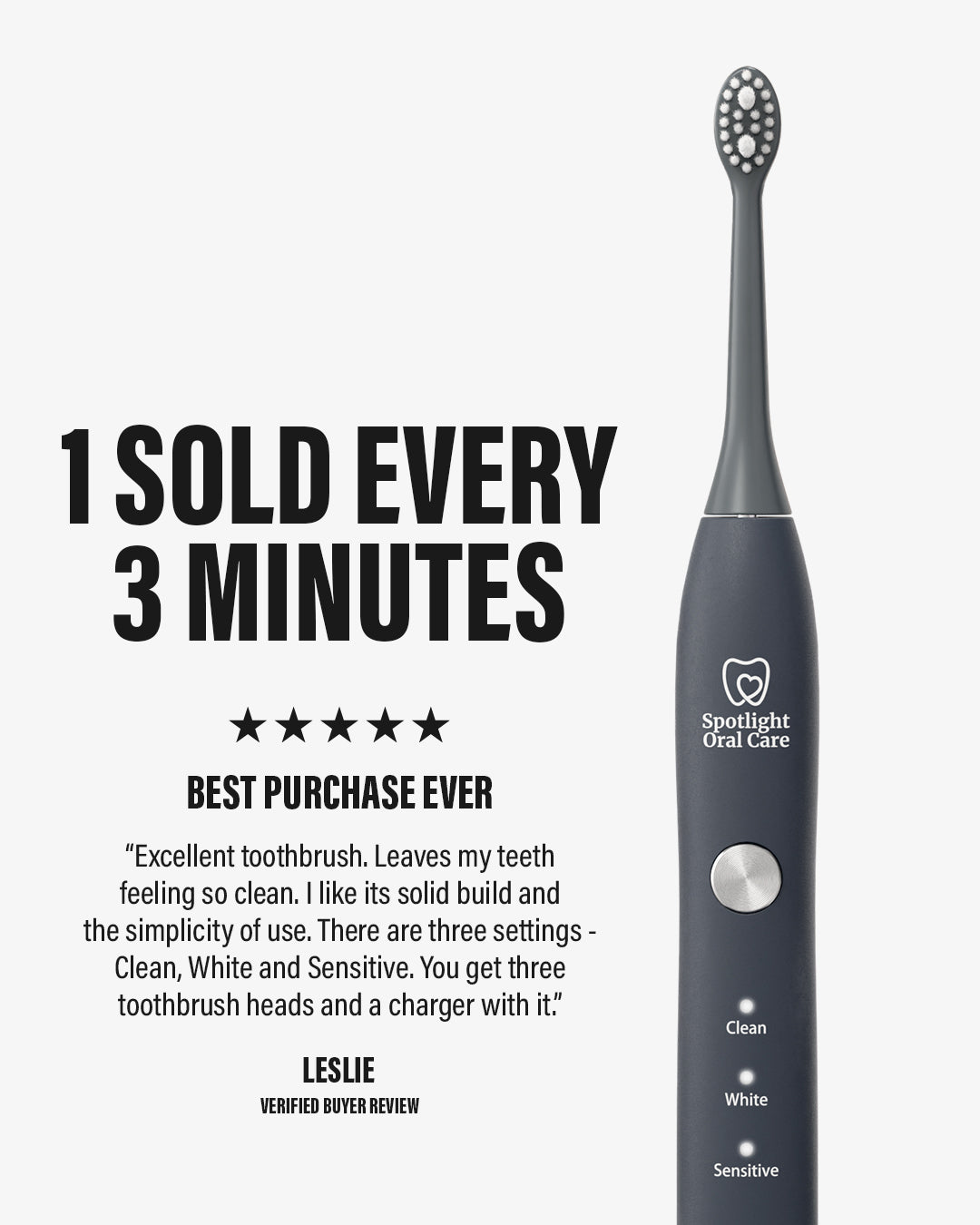 Sonic Electric Toothbrush (Graphite Grey)