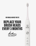 Sonic Toothbrush Replacement Heads - White