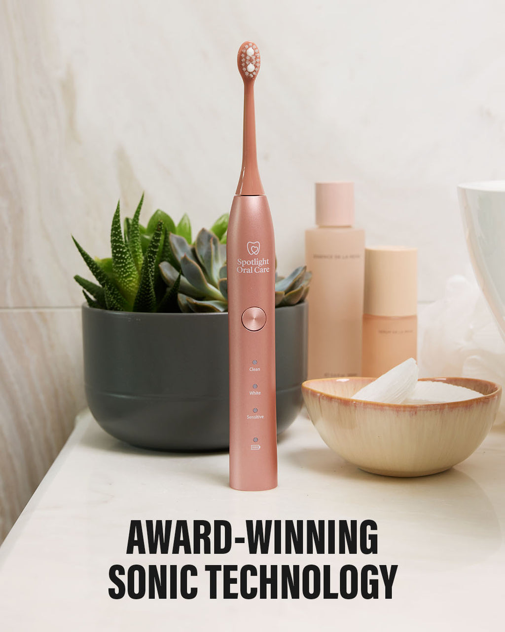 Rose Gold Sonic Electric Toothbrush