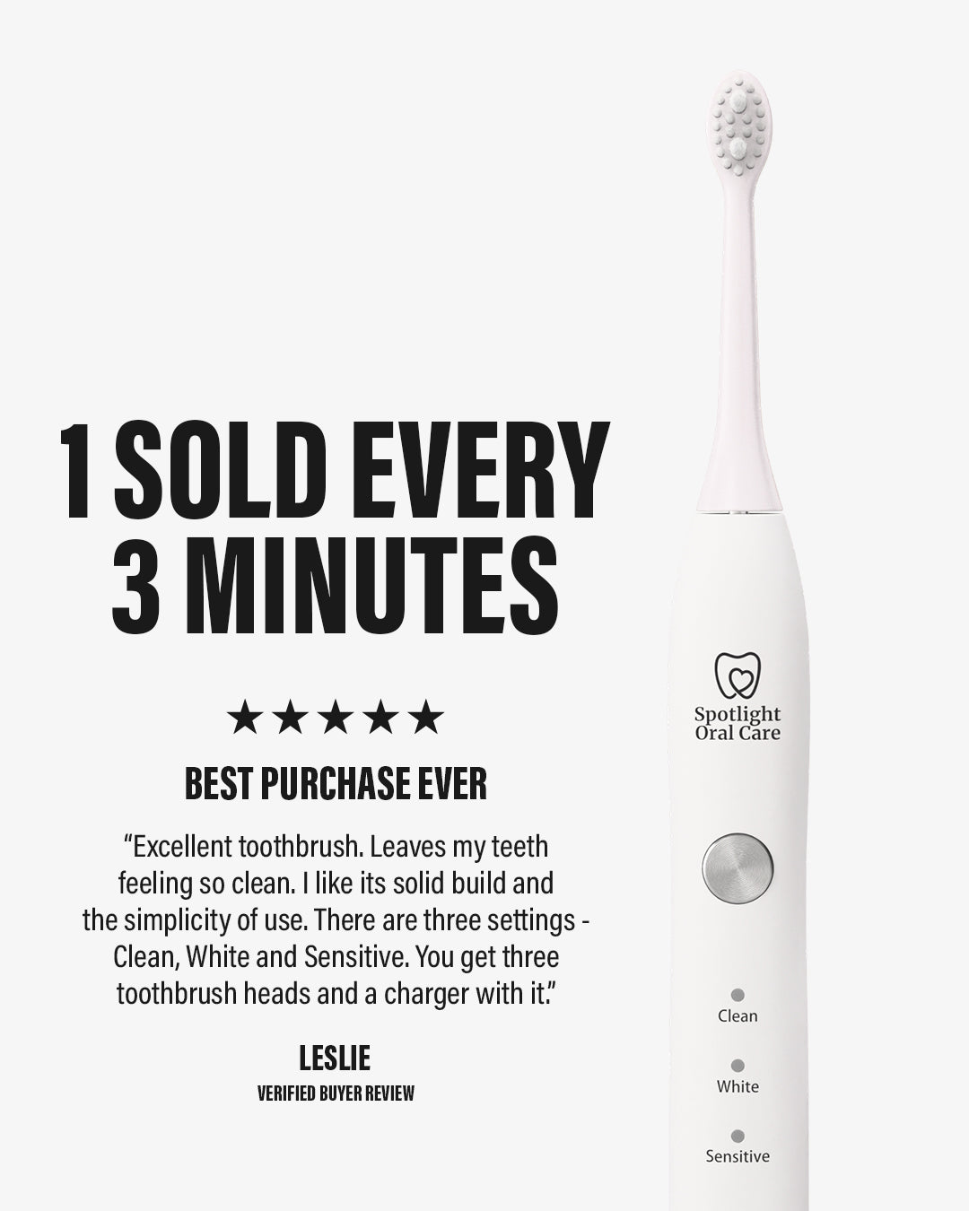 Sonic Electric Toothbrush (White)