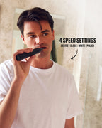 Jet Black Sonic Pro Electric Toothbrush