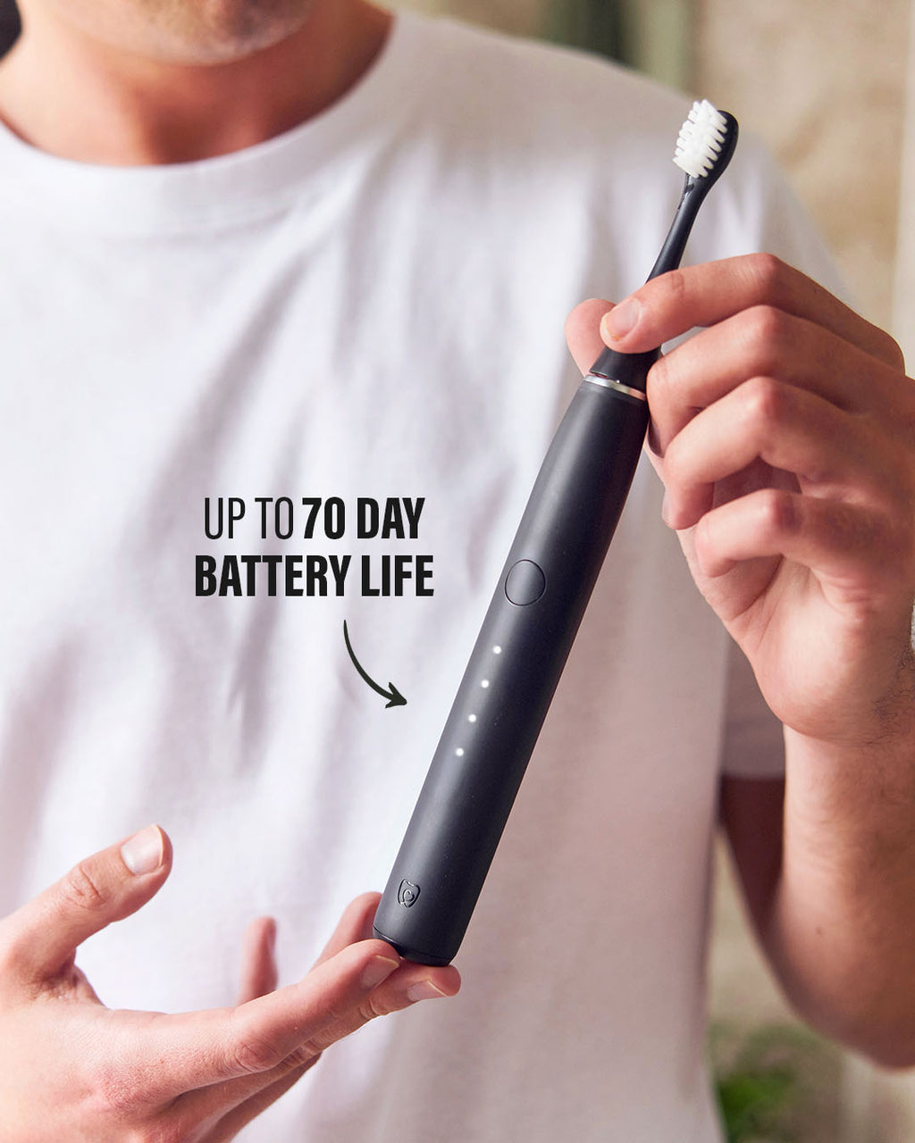 Jet Black Sonic Pro Electric Toothbrush