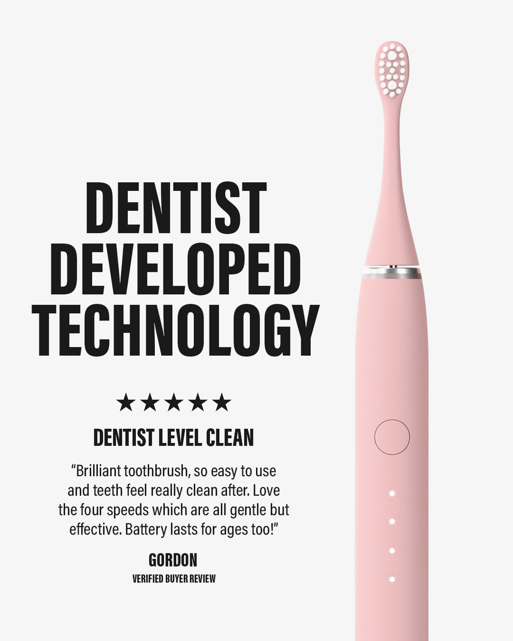 Blush Pink Sonic Pro Electric Toothbrush