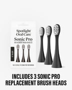 Sonic Pro Replacement Heads (Jet Black)