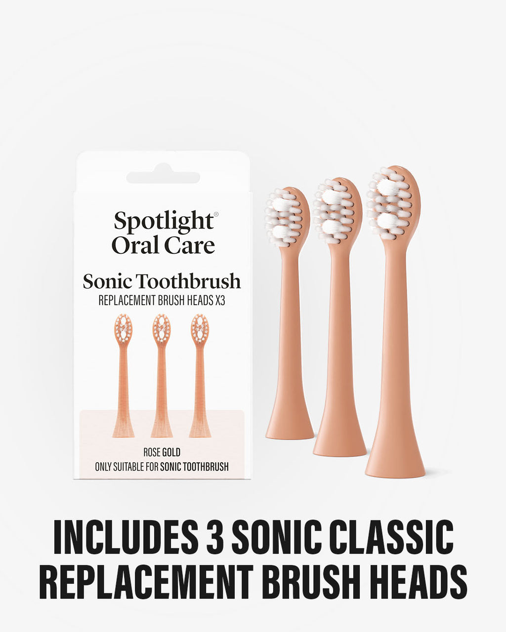 Original Sonic Replacement Heads (Rose Gold)