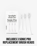Sonic Pro Replacement Heads - Pure White