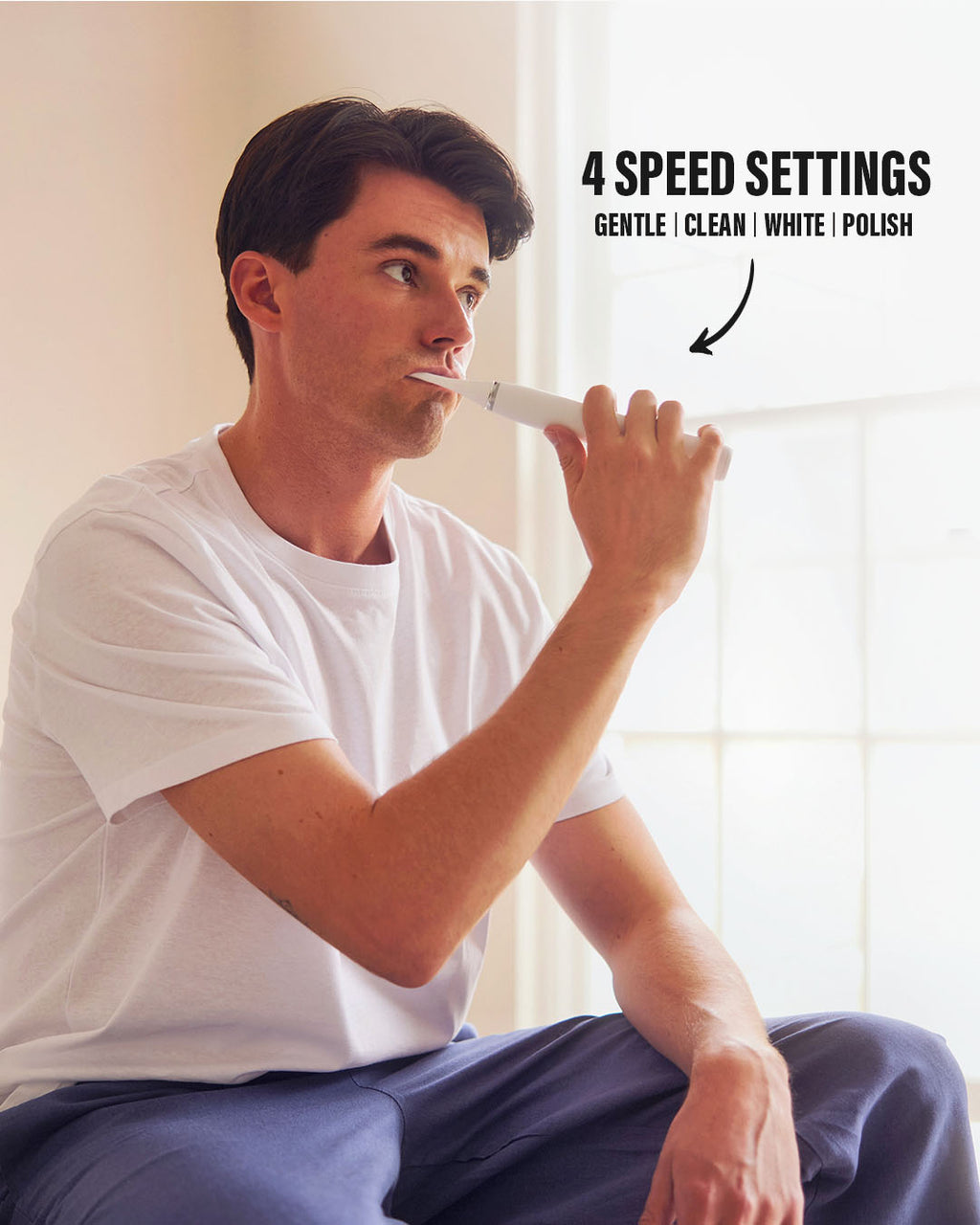 Pure White Sonic Pro Electric Toothbrush