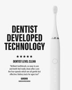 Pure White Sonic Pro Electric Toothbrush