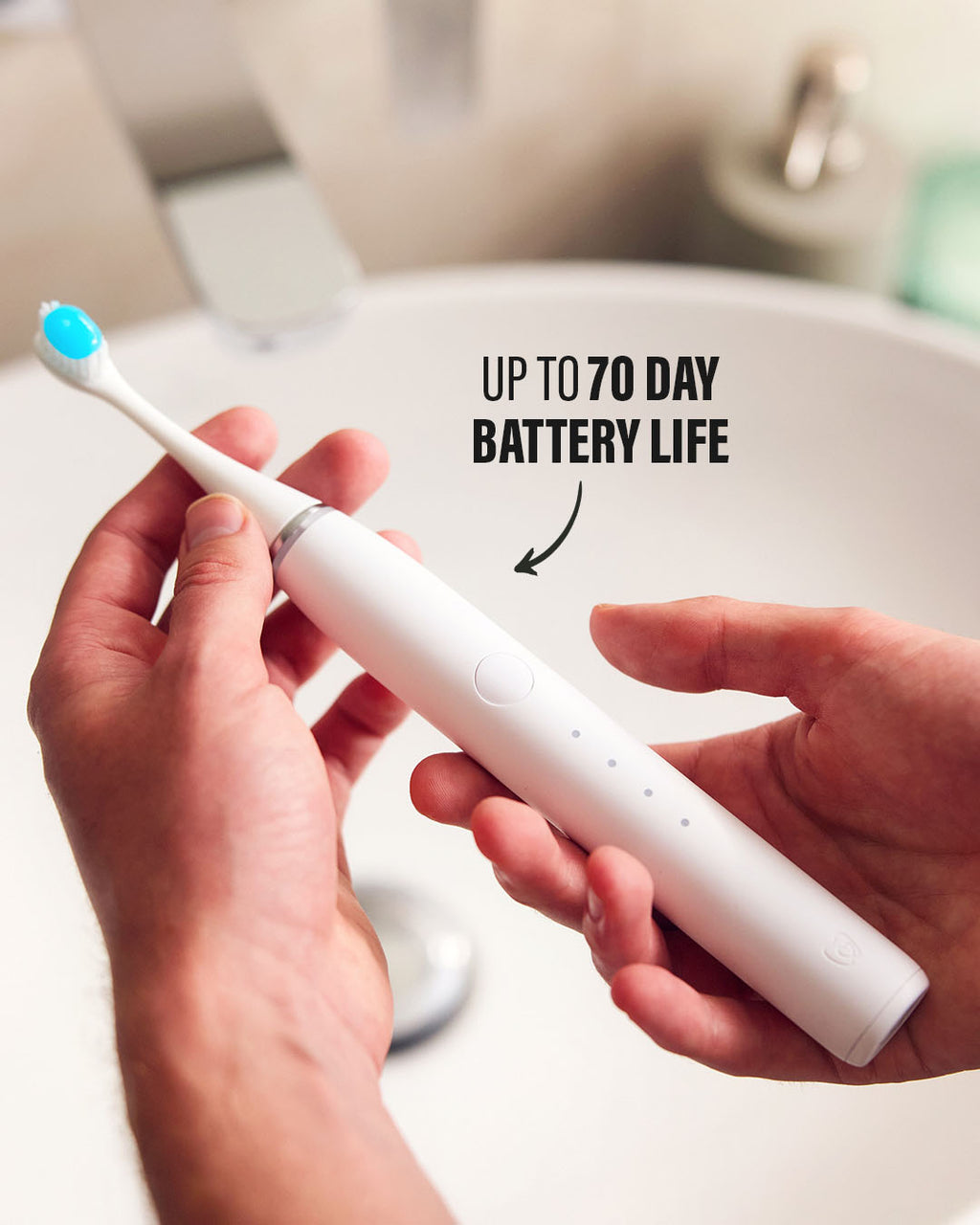 Pure White Sonic Pro Electric Toothbrush