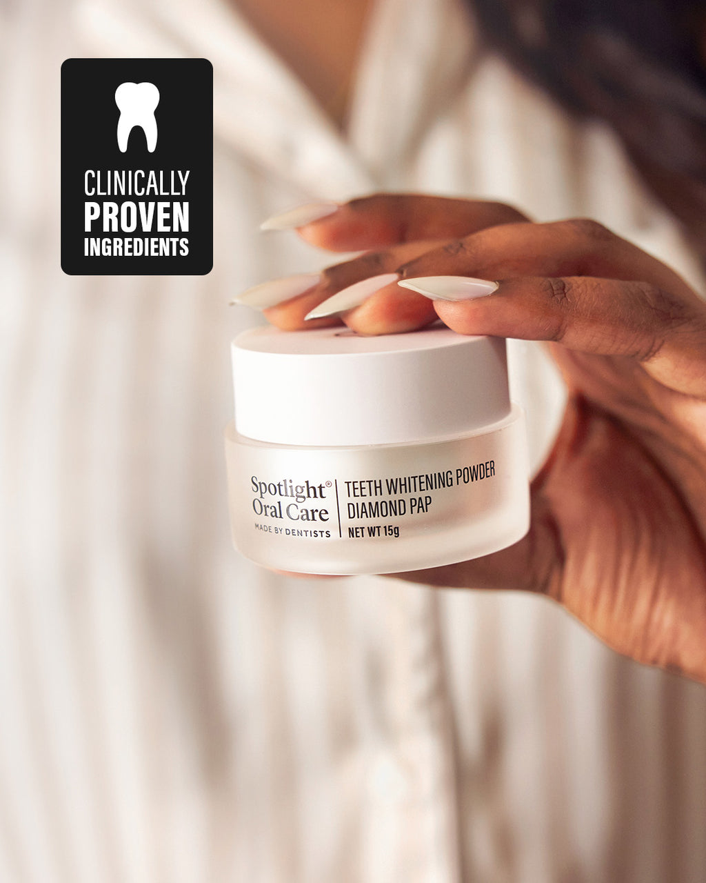 Pap Tooth Powder Advanced Diamond Teeth Whitening Powder With PAP - Spotlight Oral Care UK
