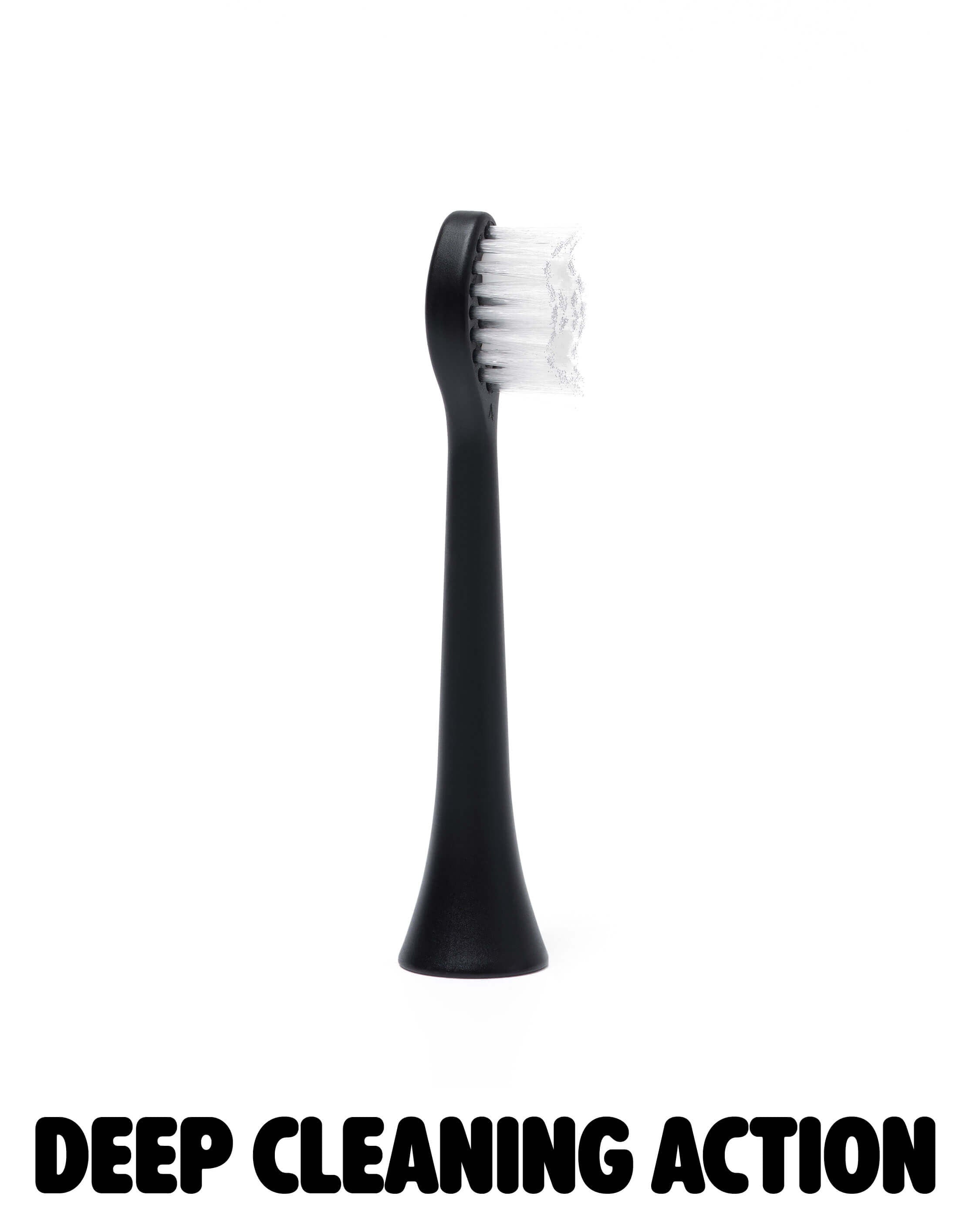 Sonic Toothbrush Replacement Heads - Black