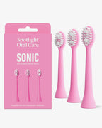 Sonic Toothbrush Replacement Heads - Pink