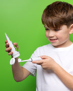 Vegan-friendly and sugar-free kids' toothpaste in recyclable packaging, promoting eco-conscious oral care habits​