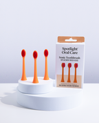 Limited edition Pride replacement heads for the Sonic Toothbrush, combining effective plaque removal with a celebration of diversity and inclusion​