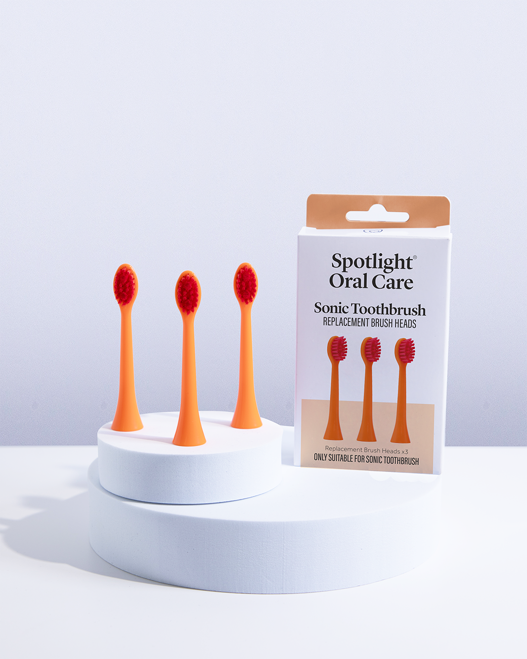 Limited edition Pride replacement heads for the Sonic Toothbrush, combining effective plaque removal with a celebration of diversity and inclusion​