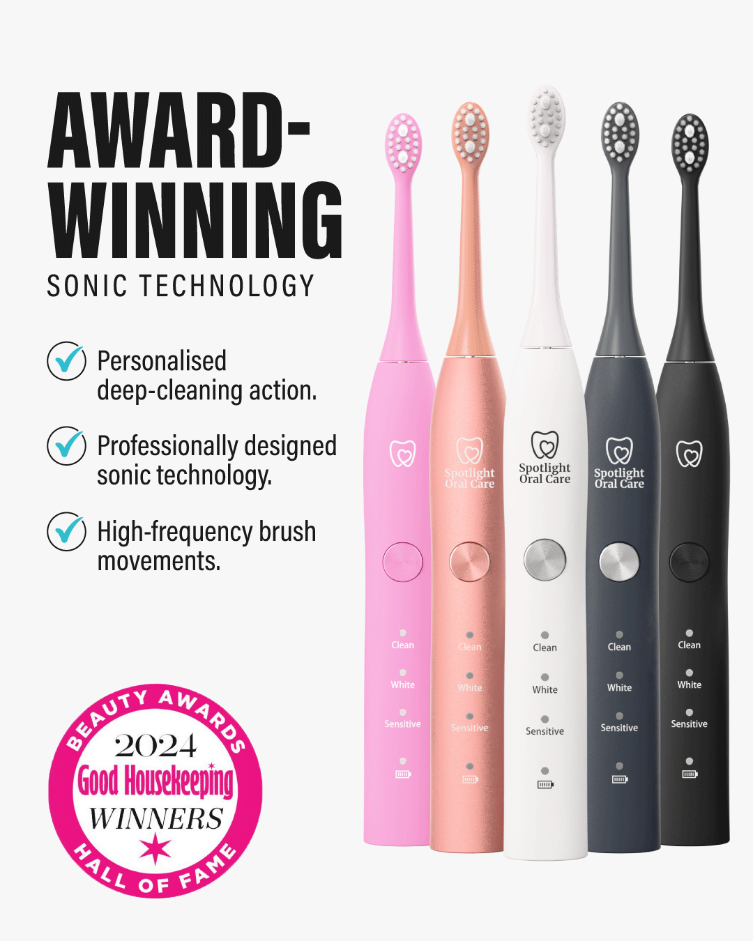 Black Sonic Electric Toothbrush