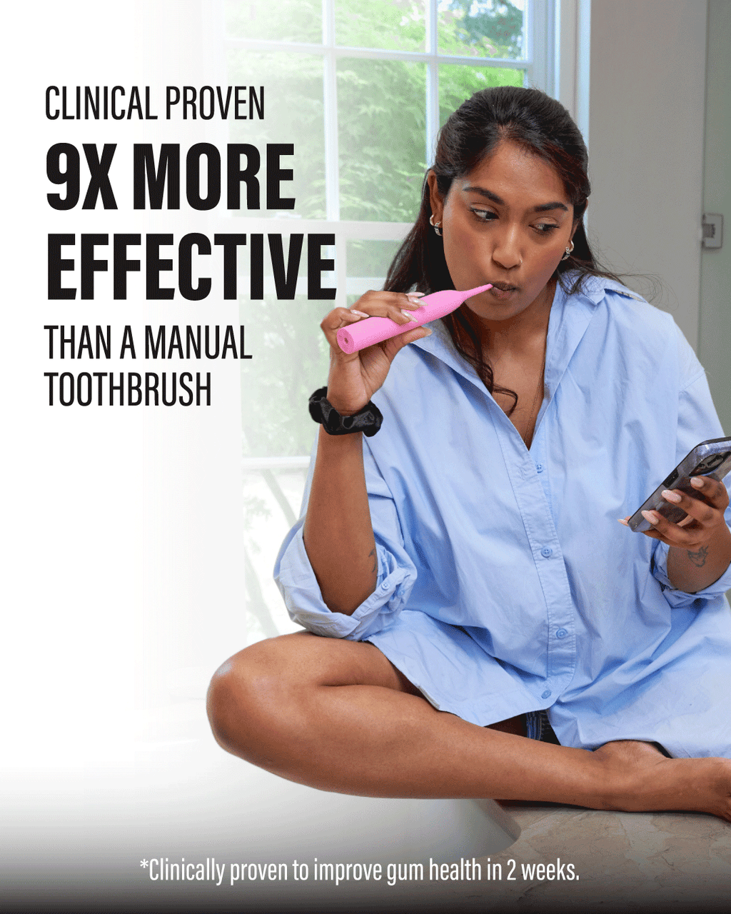 Pink Sonic Electric Toothbrush