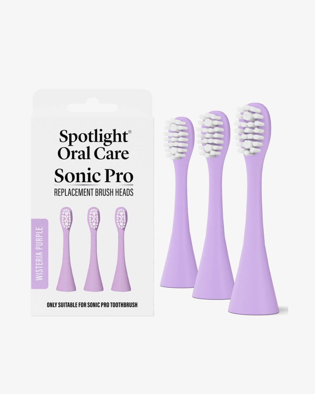 Sonic Pro Replacement Heads · Wisteria Purple
