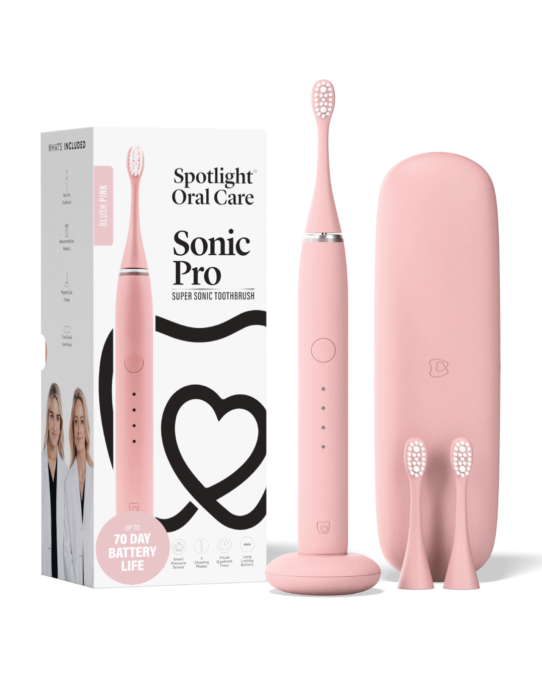 Blush Pink Sonic Pro Electric Toothbrush