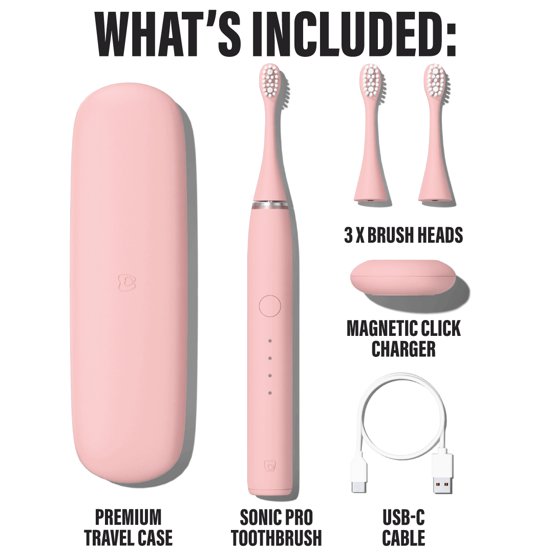 Blush Pink Sonic Pro Electric Toothbrush