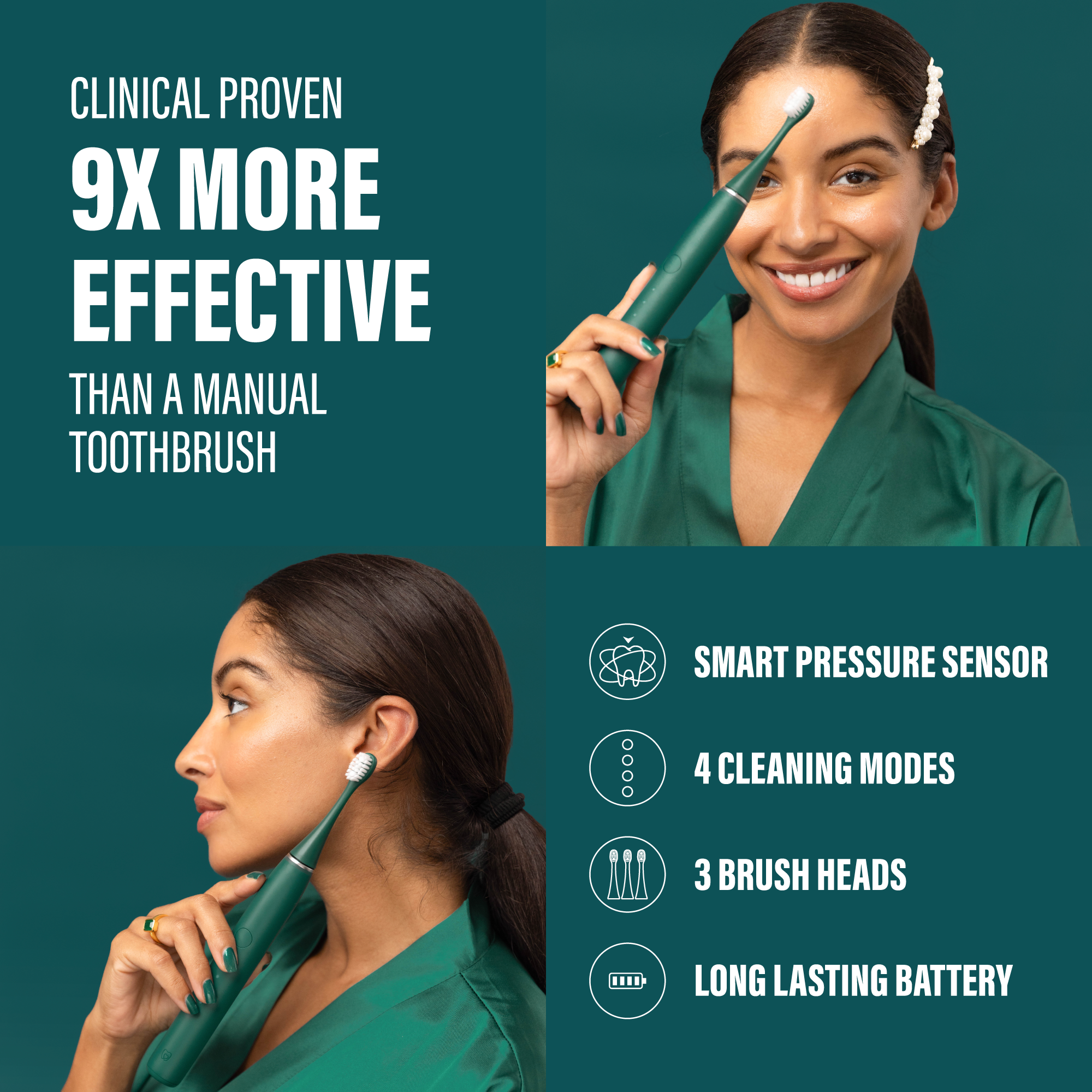 Sonic Pro Limited Edition Electric Toothbrush - Emerald Green