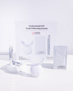 Enamel-safe LED whitening device developed by dentists, combining Hydrogen Peroxide and PAP for effective whitening without sensitivity​