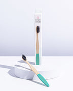 Eco-friendly bamboo toothbrush designed to reduce plastic waste while providing effective plaque removal​