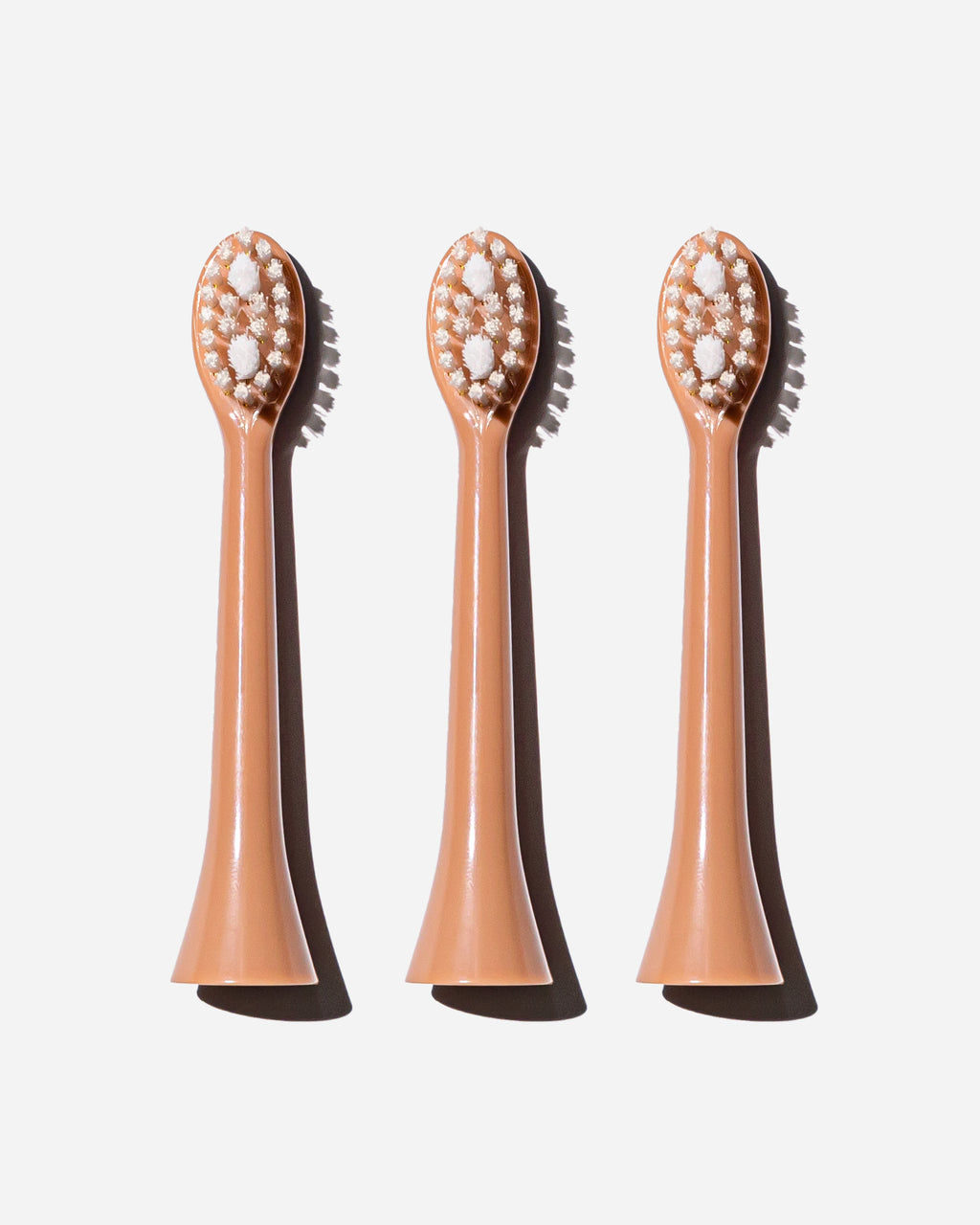 Spotlight Oral Care Sonic Toothbrush Replacement Heads in Rose Gold – pack of 3 soft-bristled heads designed for effective plaque removal and gentle gum care​