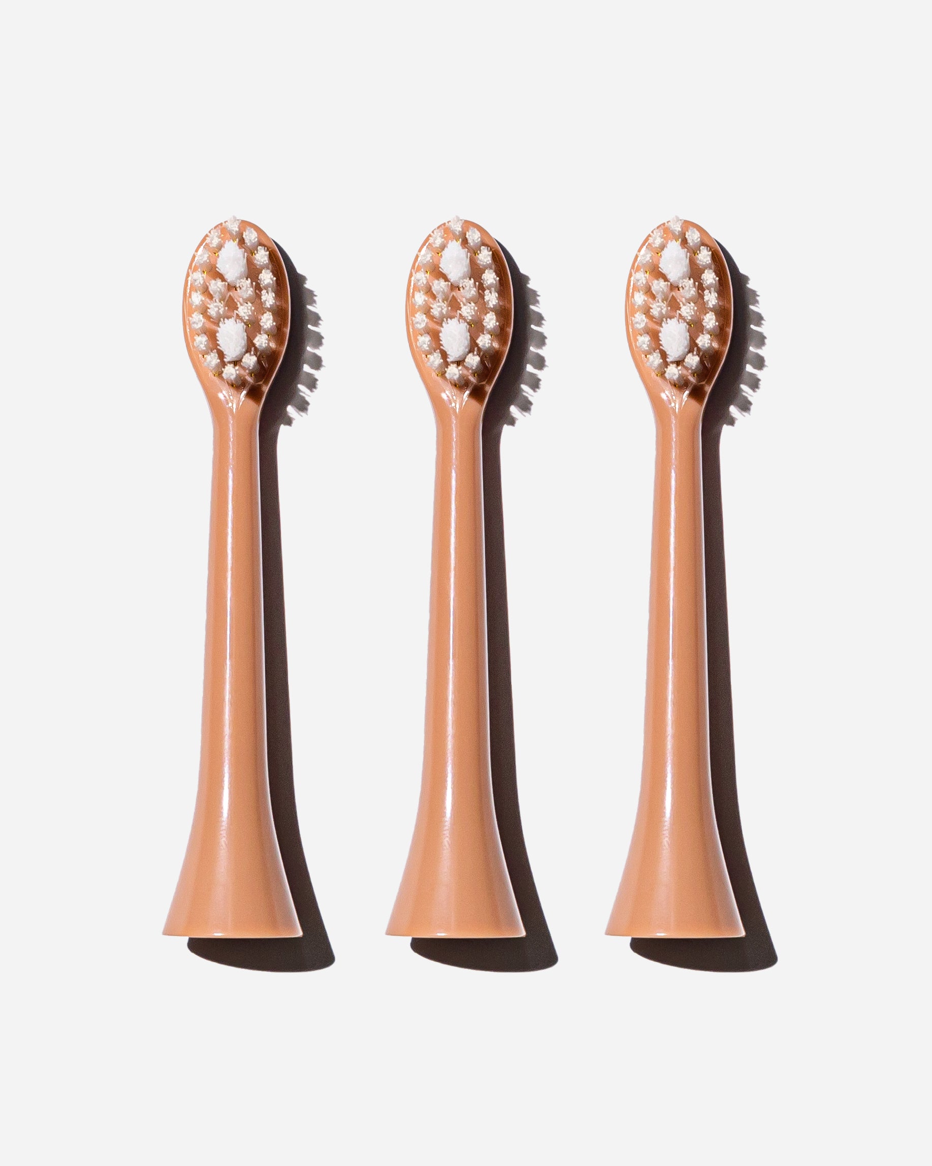 Spotlight Oral Care Sonic Toothbrush Replacement Heads in Rose Gold – pack of 3 soft-bristled heads designed for effective plaque removal and gentle gum care​