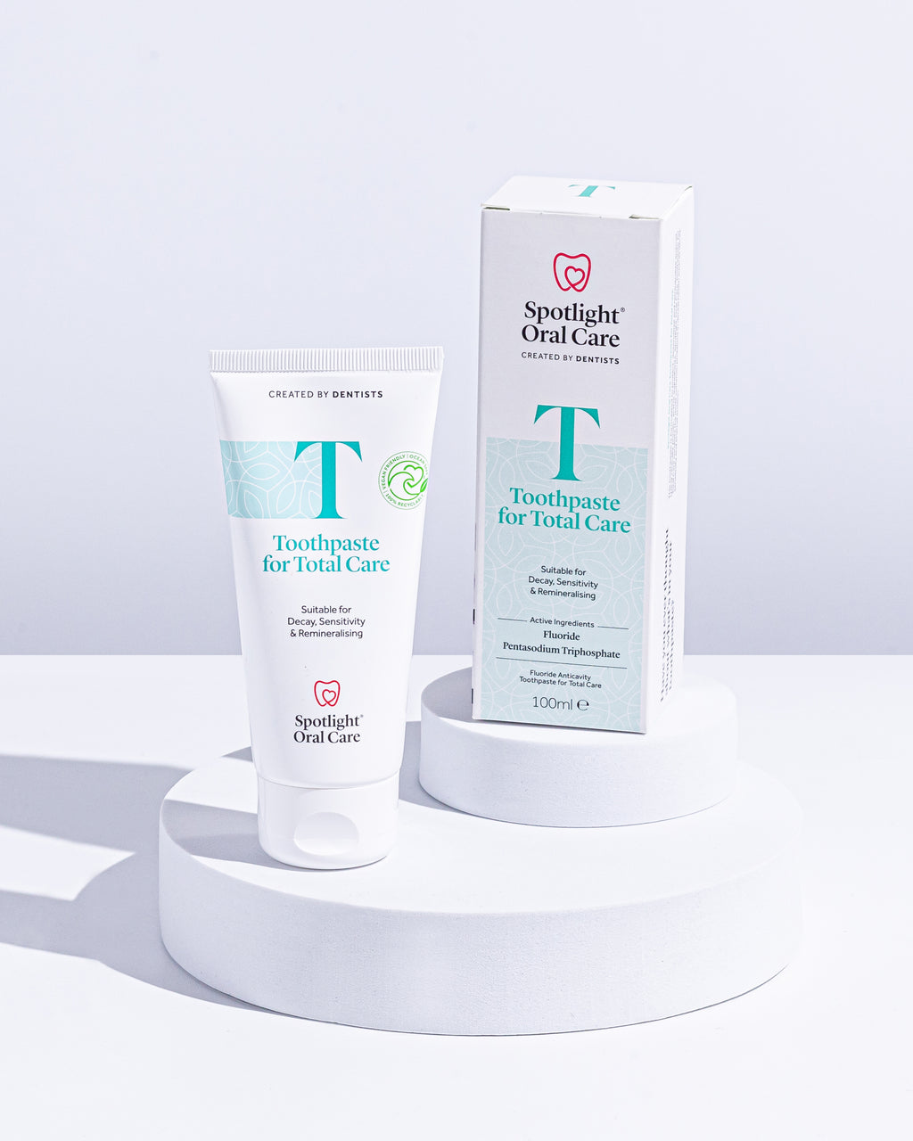 Spotlight Oral Care's Total Care toothpaste combining effective ingredients to maintain optimal oral health daily​